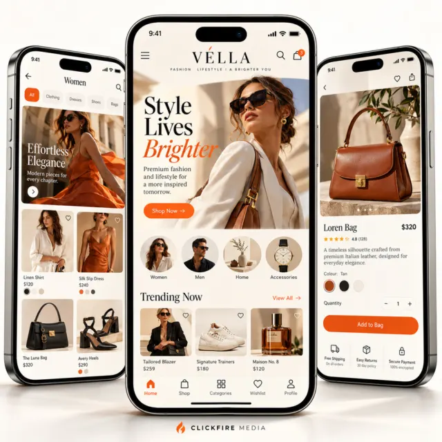Concept online store app design