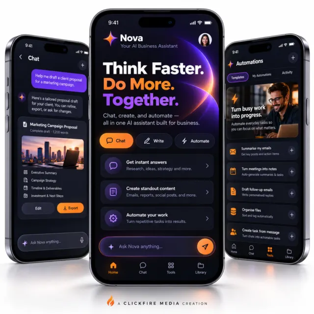 Concept AI assistant app design
